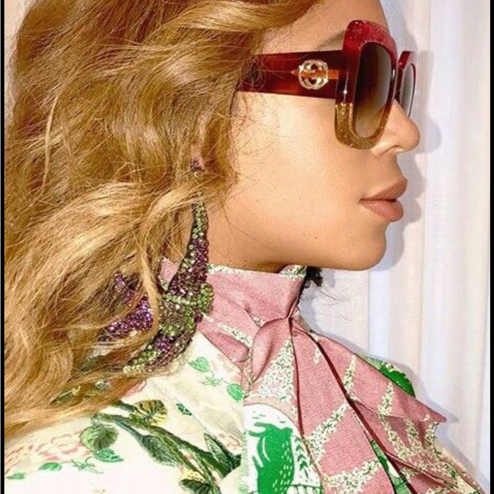 🐝 Gucci! Queen B authentic Stylish Pink and Gold Women's 🕶️ - Picture 3 of 3